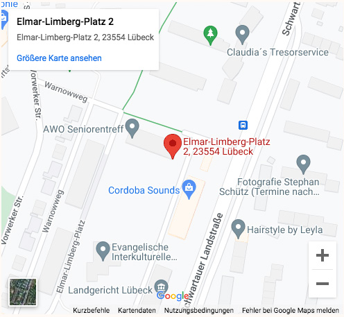 Treffpunkt Selbsthilfegruppe Depressionen bei Google Maps
